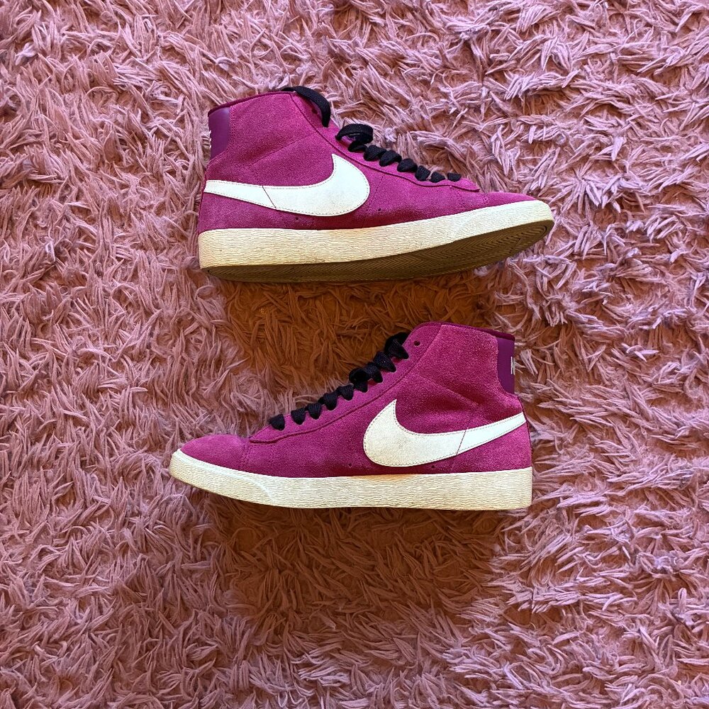 Nike Blazer Mid Vintage Pink Suede "True Berry" Women's 8.5